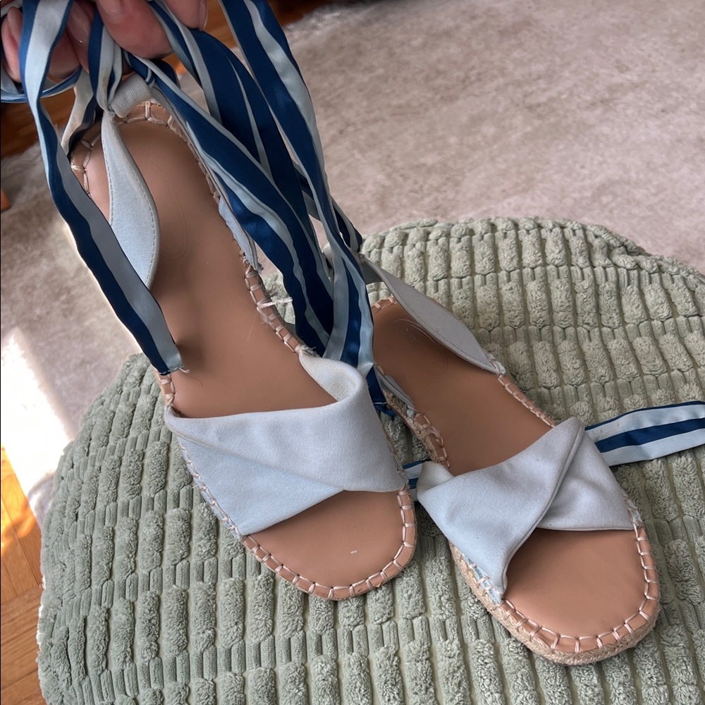 Scoop Stylish Blue and White Women's Sandals